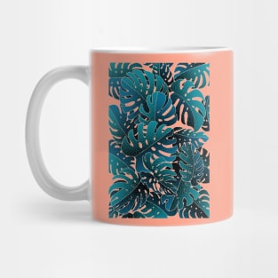 Monstera MintPink Mug